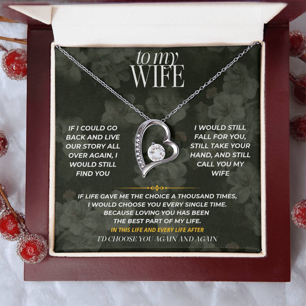 S76 - I’d Choose You Again And Again – Forever Love Necklace From Husband