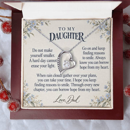C567 - The Rainy Day We Laughed And A Promise To Carry Into New Chapters - Forever Love Necklace