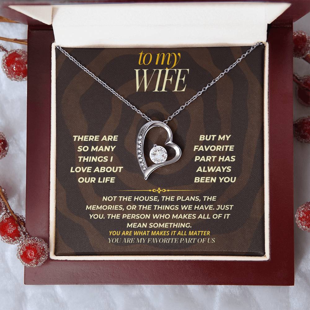 S163 - You Are My Favorite Part Of Us – Forever Love Necklace From Husband