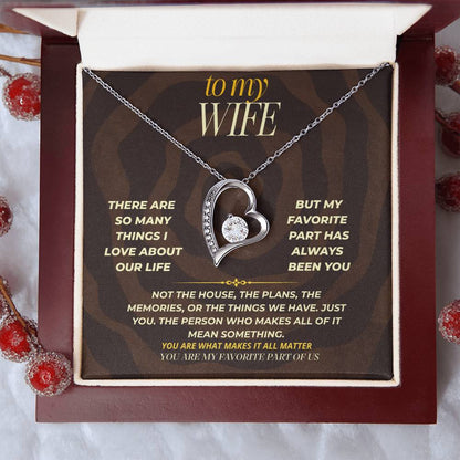 S163 - You Are My Favorite Part Of Us – Forever Love Necklace From Husband