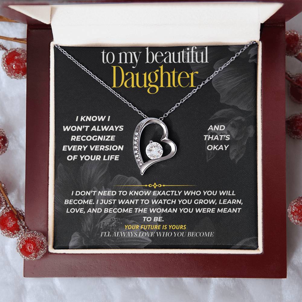 S295 - I’ll Always Love The Woman You Become – Forever Love Necklace From Dad