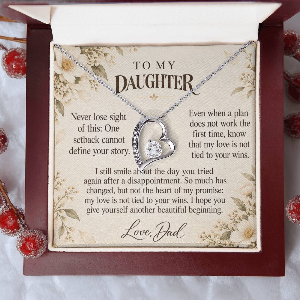 C614 - A Second Chance To Bloom And A Memory That Time Cannot Take Away - Forever Love Necklace