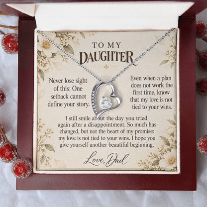 C614 - A Second Chance To Bloom And A Memory That Time Cannot Take Away - Forever Love Necklace