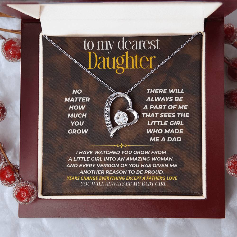 S251 - You Will Always Be My Baby Girl – Forever Love Necklace From Dad