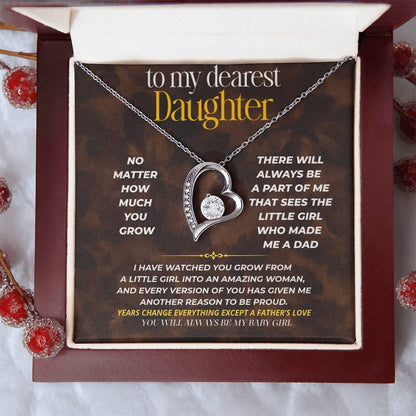 S251 - You Will Always Be My Baby Girl – Forever Love Necklace From Dad
