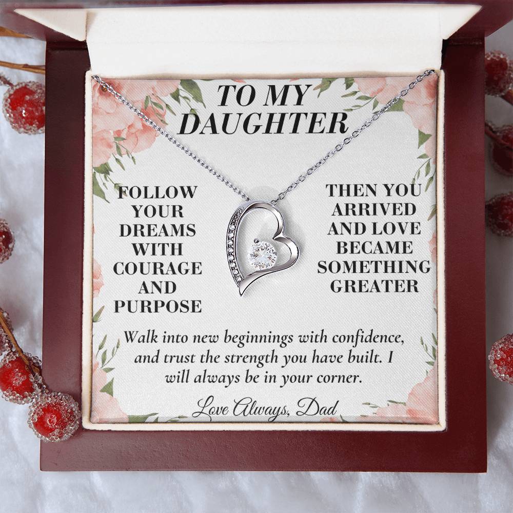 C184 - When You Feel Lost Remember The Love That Raised You Will Always Help Guide You Home - Forever Love Necklace