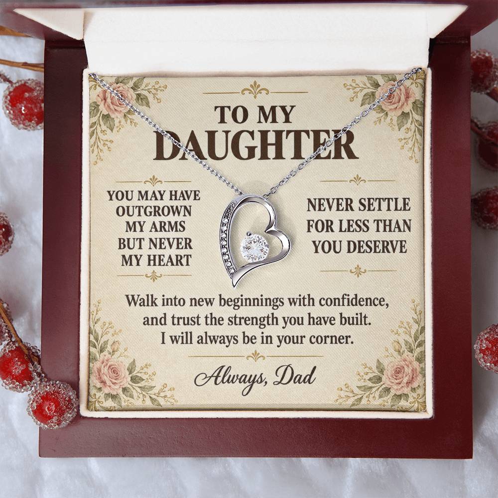 C154 - You Will Forever Be My Little Girl And One Of The Greatest Blessings Of My Life - Forever Love Necklace