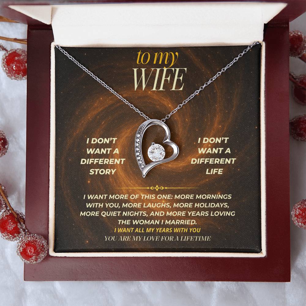 S148 - You Are The Love I Want For The Rest Of My Life – Forever Love Necklace From Husband
