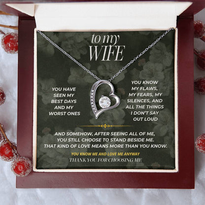 S82 - You Know The Real Me – Forever Love Necklace From Husband