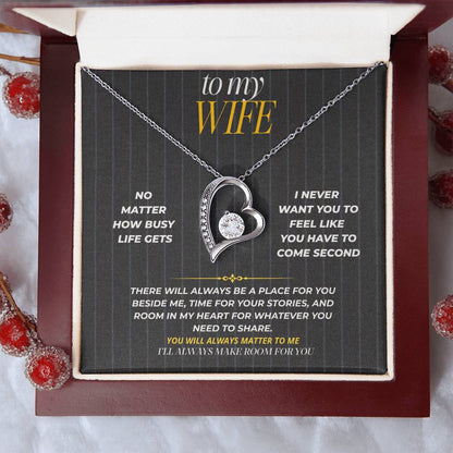 S184 - I’ll Always Make Room For You – Forever Love Necklace From Husband