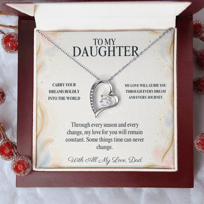 C93 - Wherever Tomorrow Leads You Remember You Have Already Made Your Dad Incredibly Proud - Forever Love Necklace