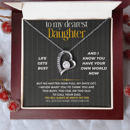 S263 - I’ll Always Make Time For You – Forever Love Necklace From Dad