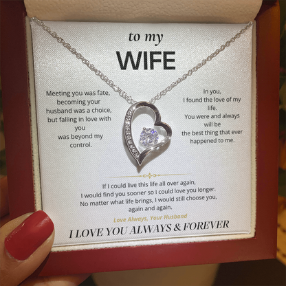 S1 - I'd Choose You Again – Forever Love Necklace From Husband