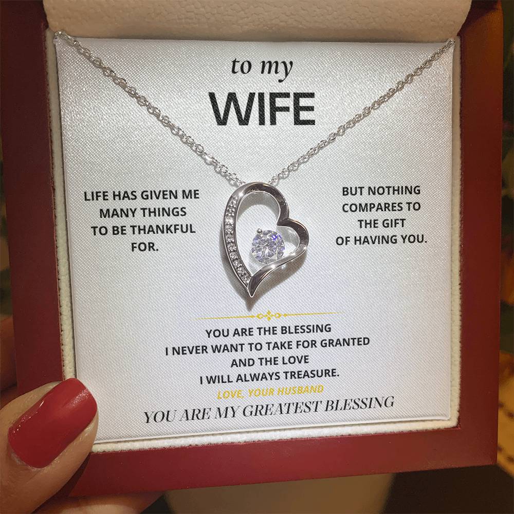 S15 - My Greatest Blessing – Forever Love Necklace From Husband
