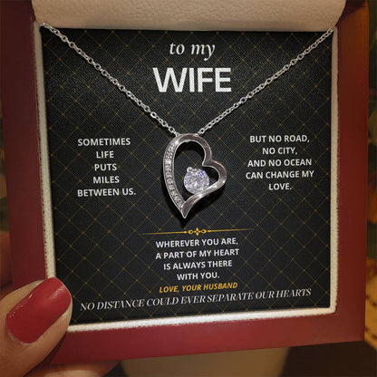 S75 - No Matter The Distance – Forever Love Necklace From Husband