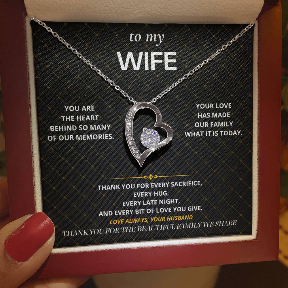 S67 - Thank You For Our Family – Forever Love Necklace From Husband