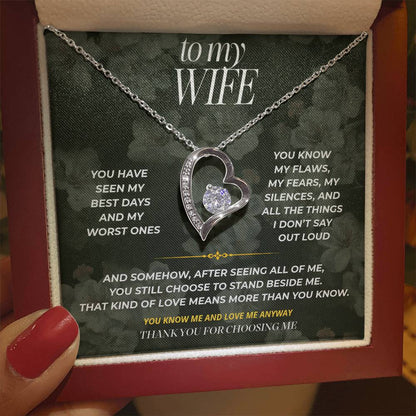 S82 - You Know The Real Me – Forever Love Necklace From Husband
