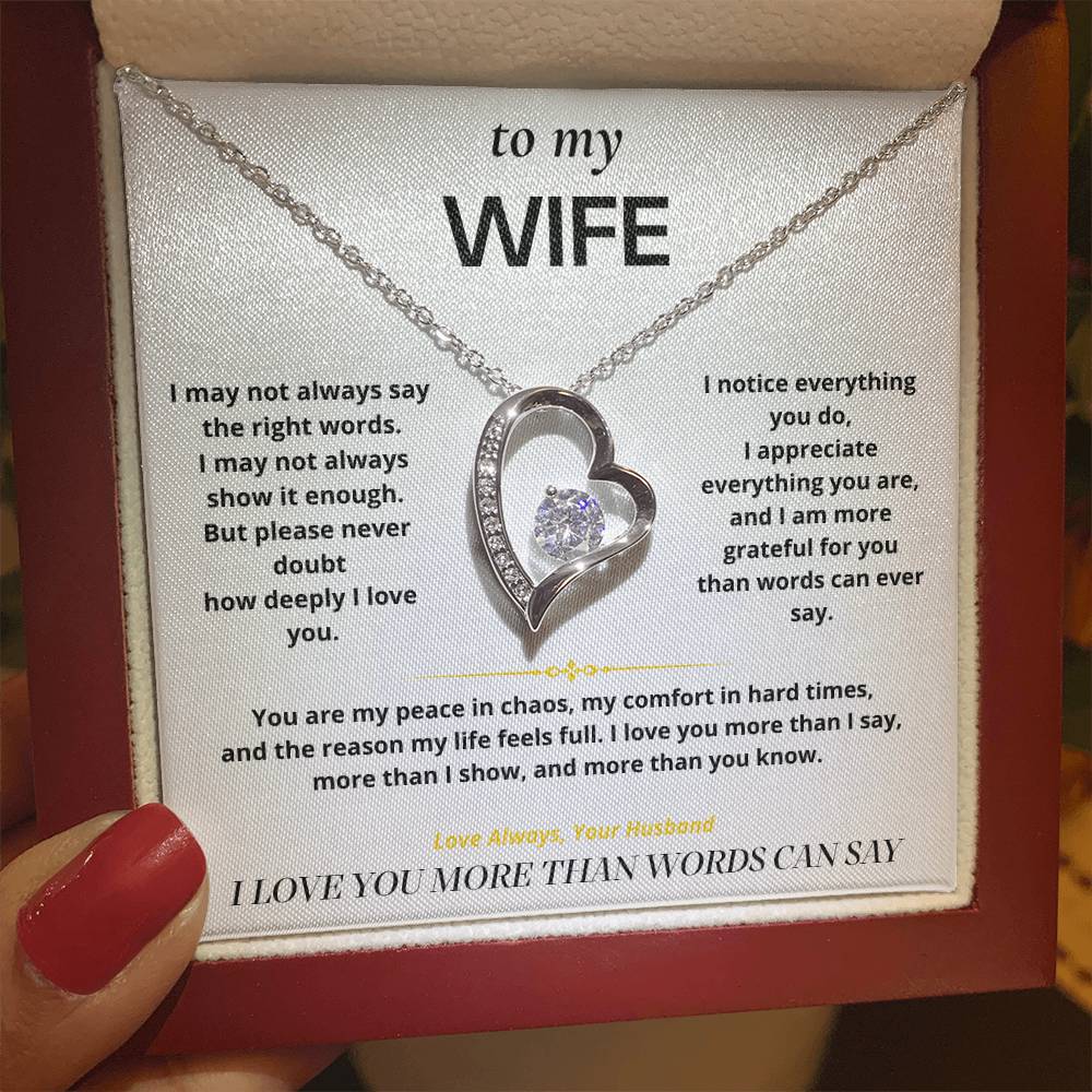 S6 - Things I Don't Say Enough – Forever Love Necklace From Husband