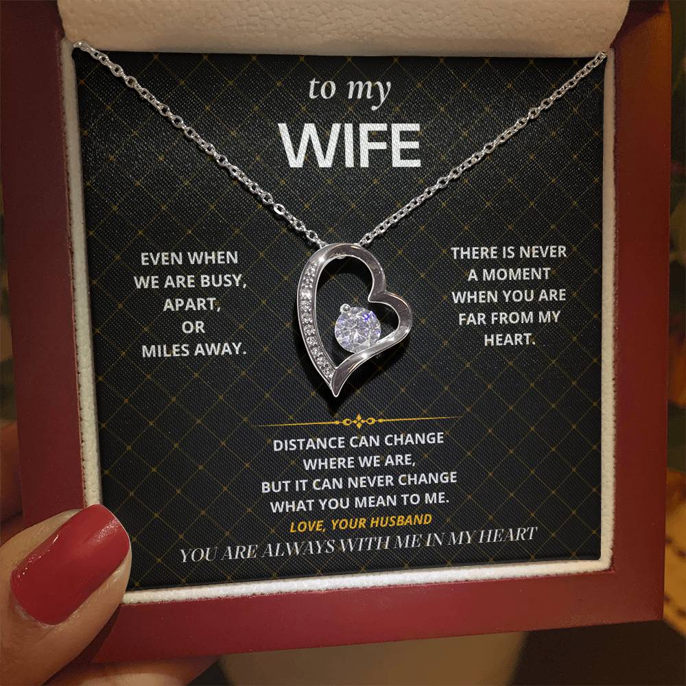 S69 - Always In My Heart – Forever Love Necklace From Husband