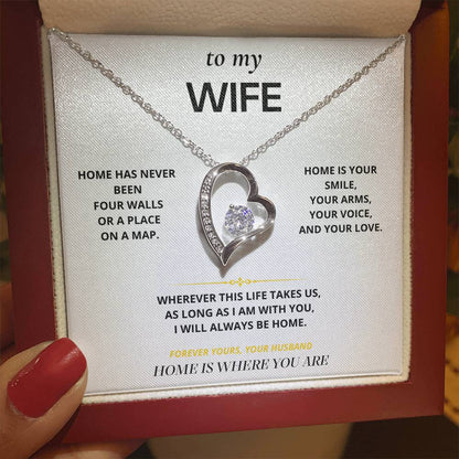S14 - Home Is Where You Are – Forever Love Necklace From Husband