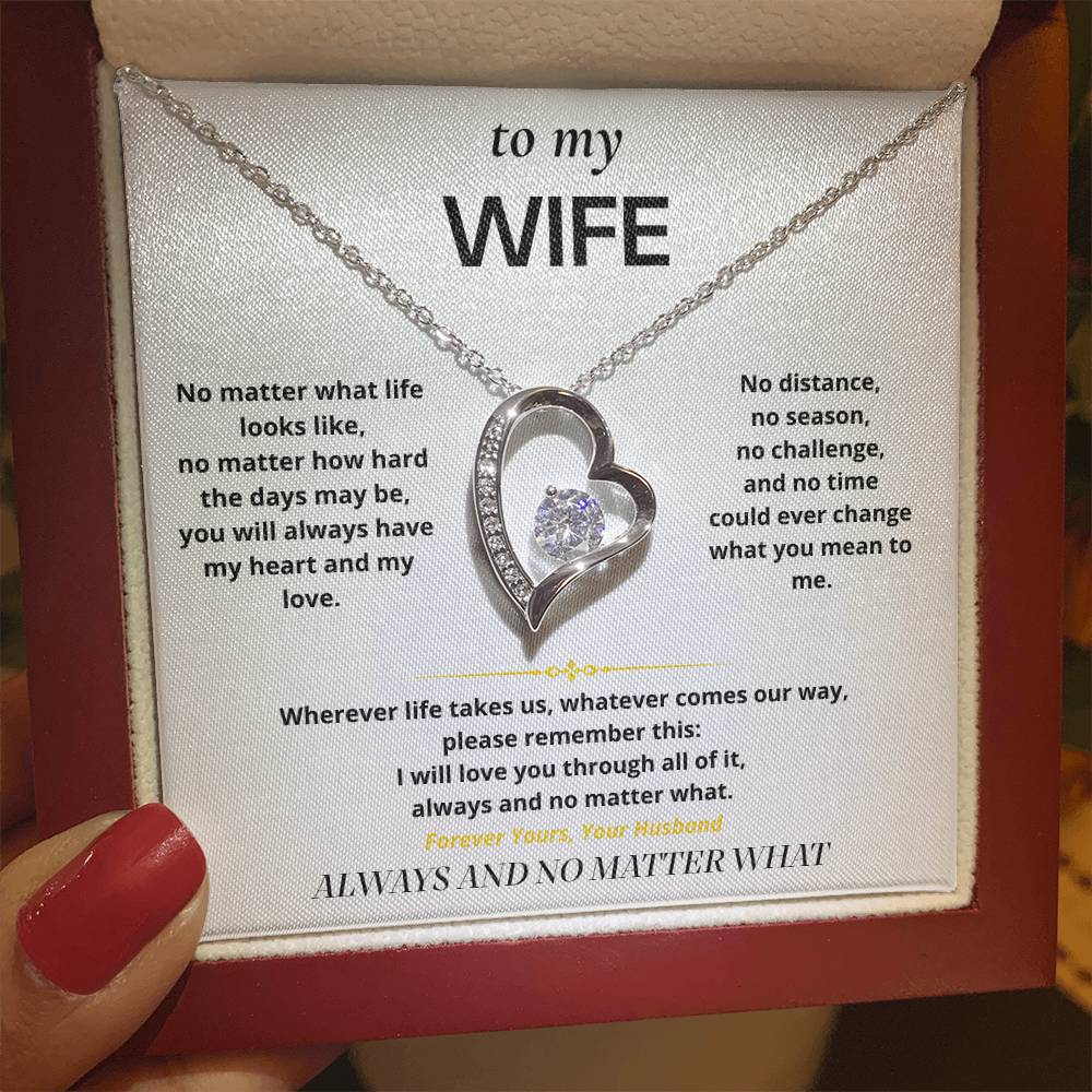 S12 - Always And No Matter What – Forever Love Necklace From Husband