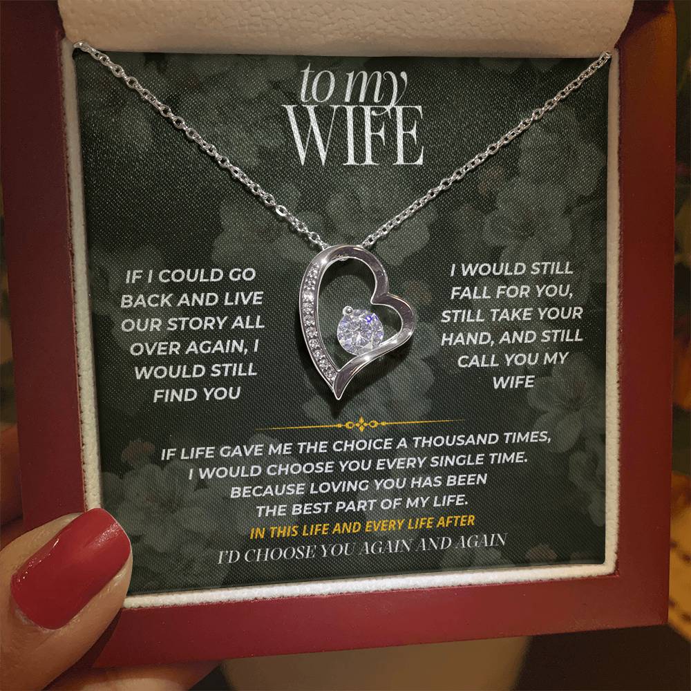 S76 - I’d Choose You Again And Again – Forever Love Necklace From Husband