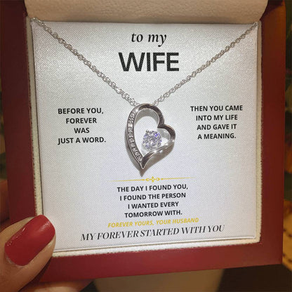 S17 - Forever Started With You – Forever Love Necklace From Husband