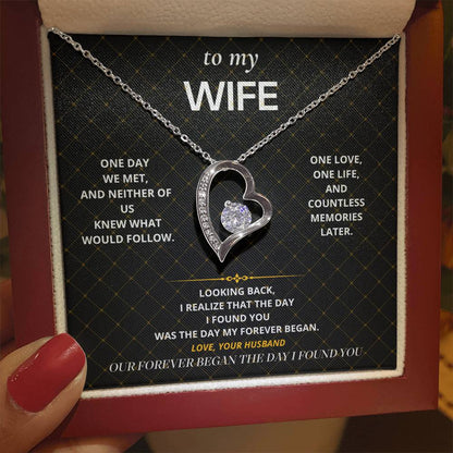 S54 - Our Forever Began – Forever Love Necklace From Husband