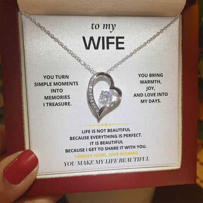 S26 - You Make Life Beautiful – Forever Love Necklace From Husband