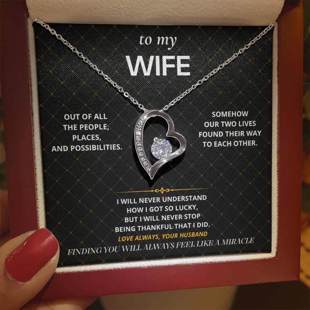 S73 - You Are My Miracle – Forever Love Necklace From Husband