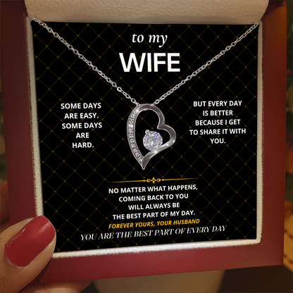 S44 - The Best Part Of Every Day – Forever Love Necklace From Husband