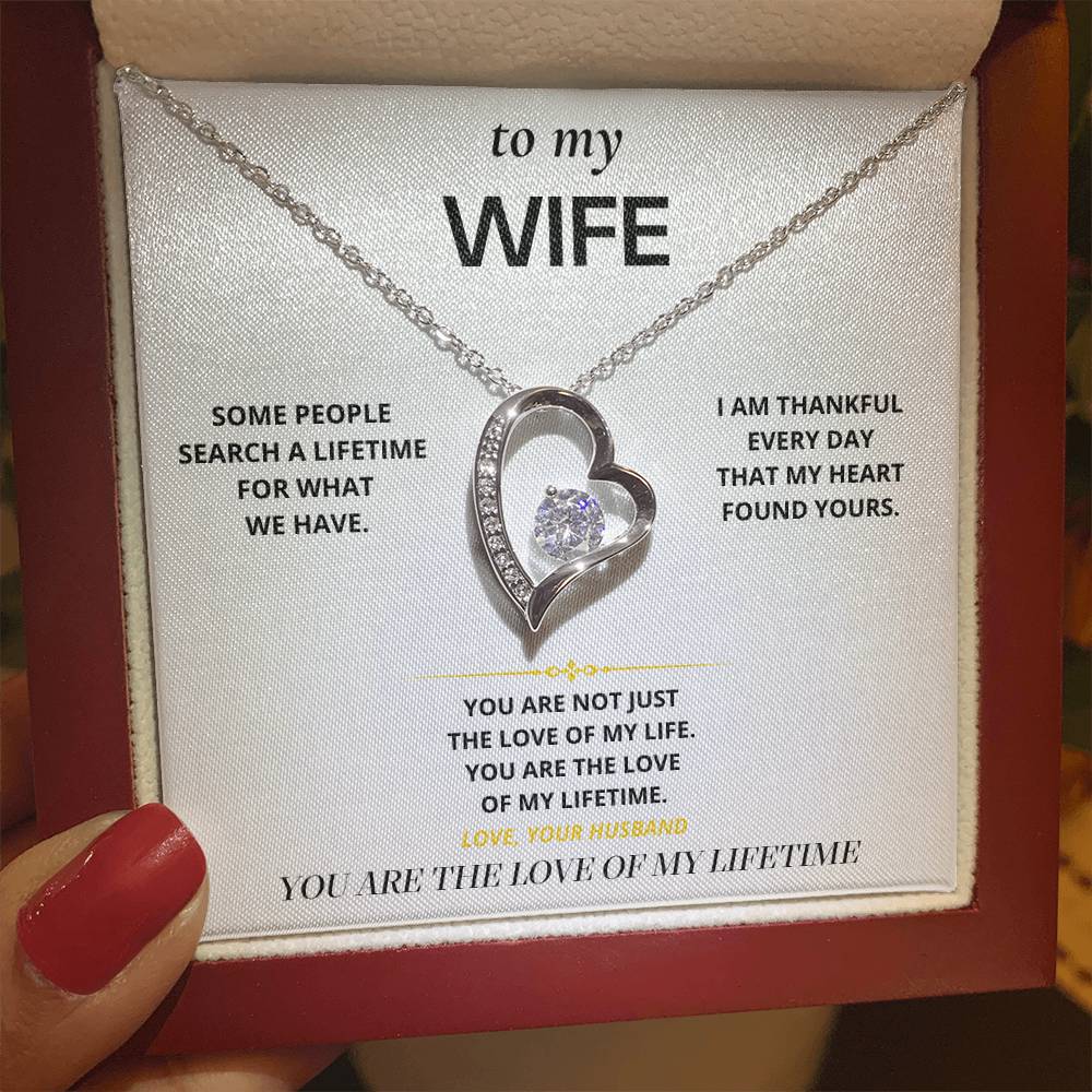 S24 - The Love Of My Lifetime – Forever Love Necklace From Husband