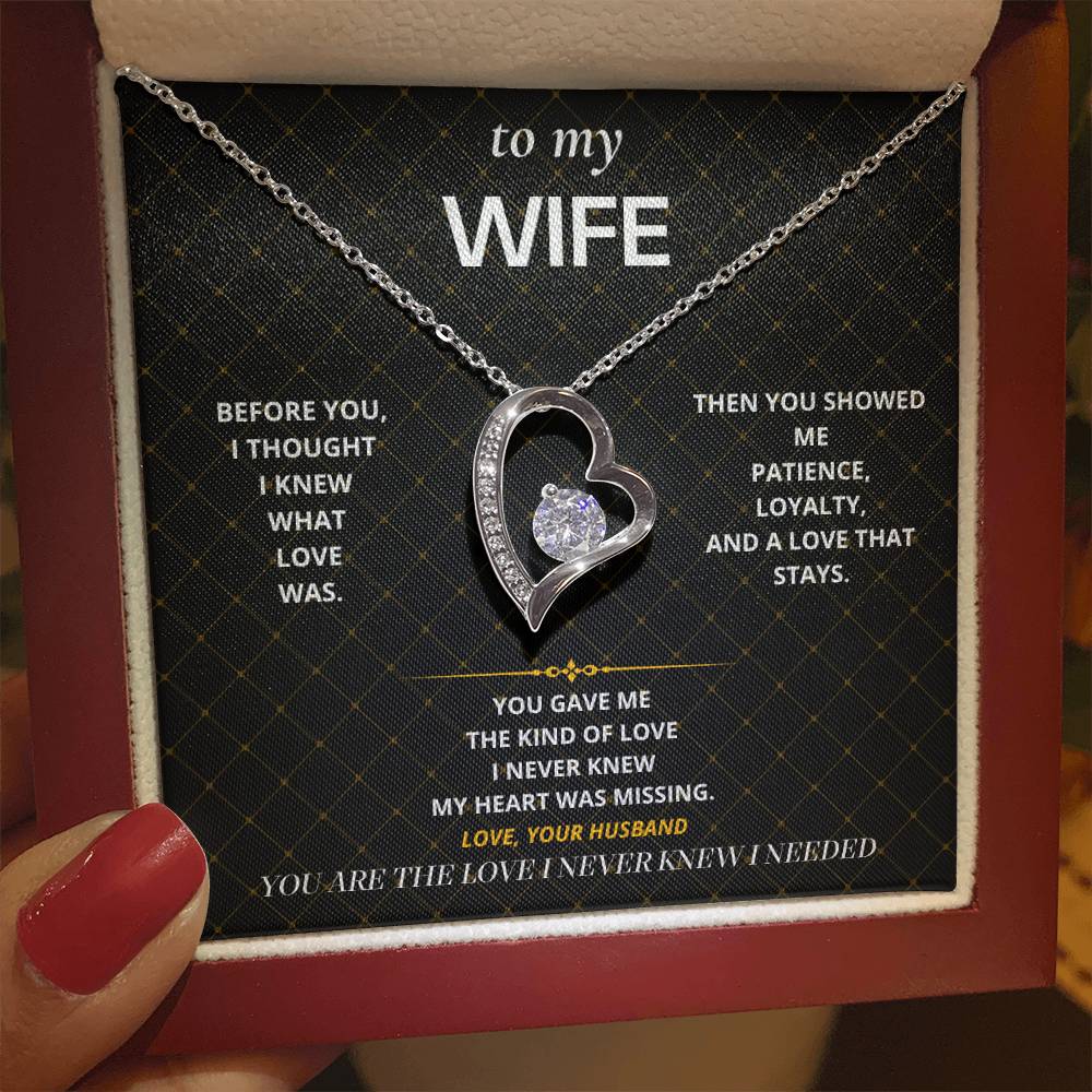 S57 - The Love I Never Knew I Needed – Forever Love Necklace From Husband