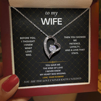 S57 - The Love I Never Knew I Needed – Forever Love Necklace From Husband