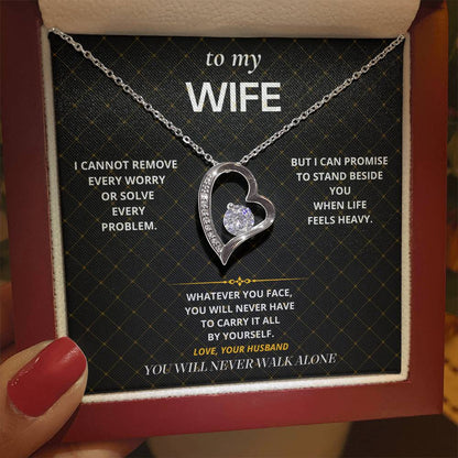 S39 - You Never Walk Alone – Forever Love Necklace From Husband