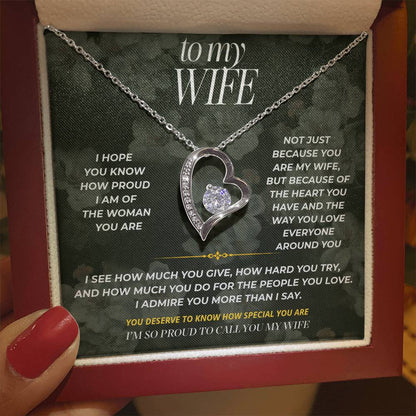 S88 - I’m Proud To Call You My Wife – Forever Love Necklace From Husband
