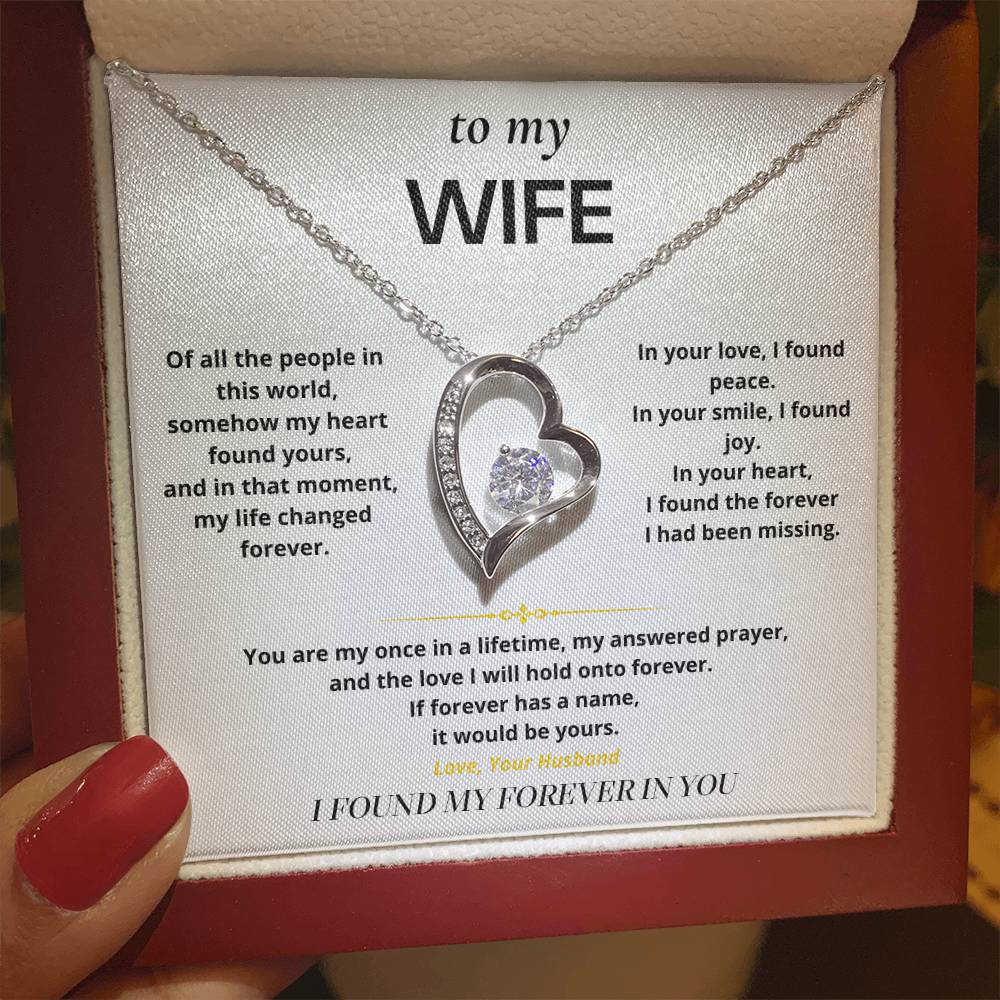 S10 - I Found My Forever In You – Forever Love Necklace From Husband