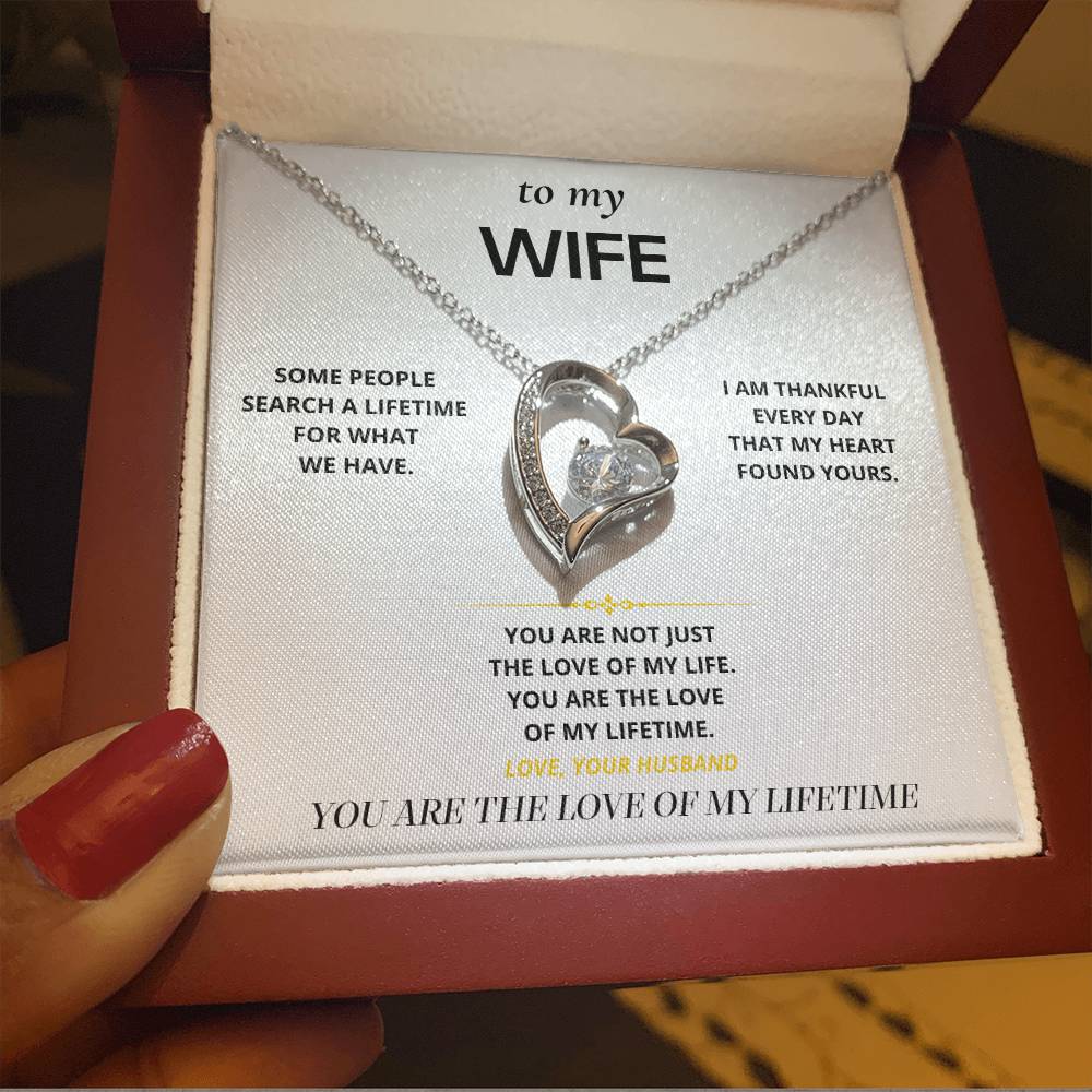 S24 - The Love Of My Lifetime – Forever Love Necklace From Husband