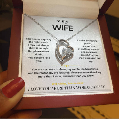 S6 - Things I Don't Say Enough – Forever Love Necklace From Husband
