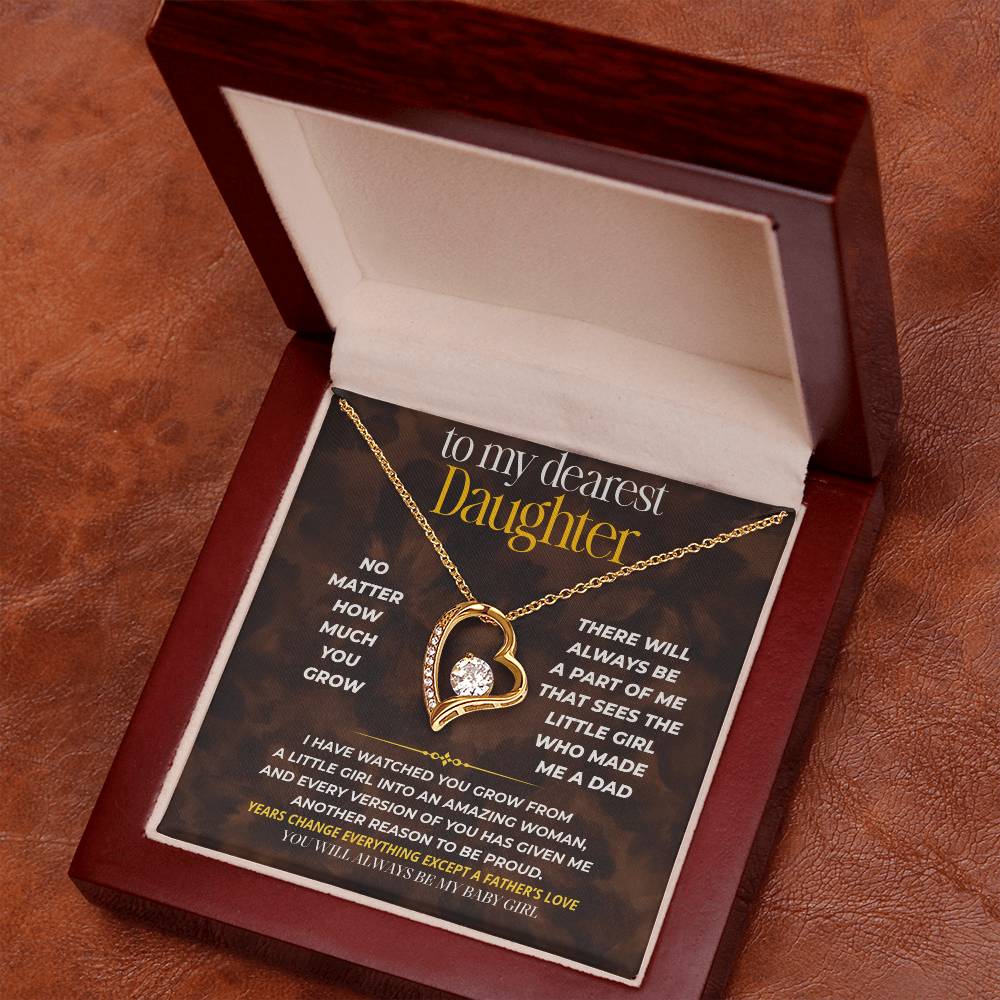S251 - You Will Always Be My Baby Girl – Forever Love Necklace From Dad