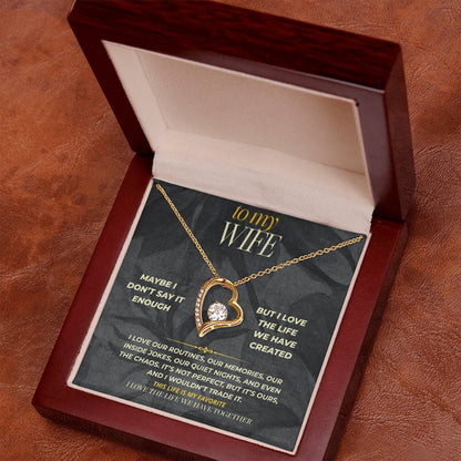 S158 - I Love Our Life More Than You Know – Forever Love Necklace From Husband