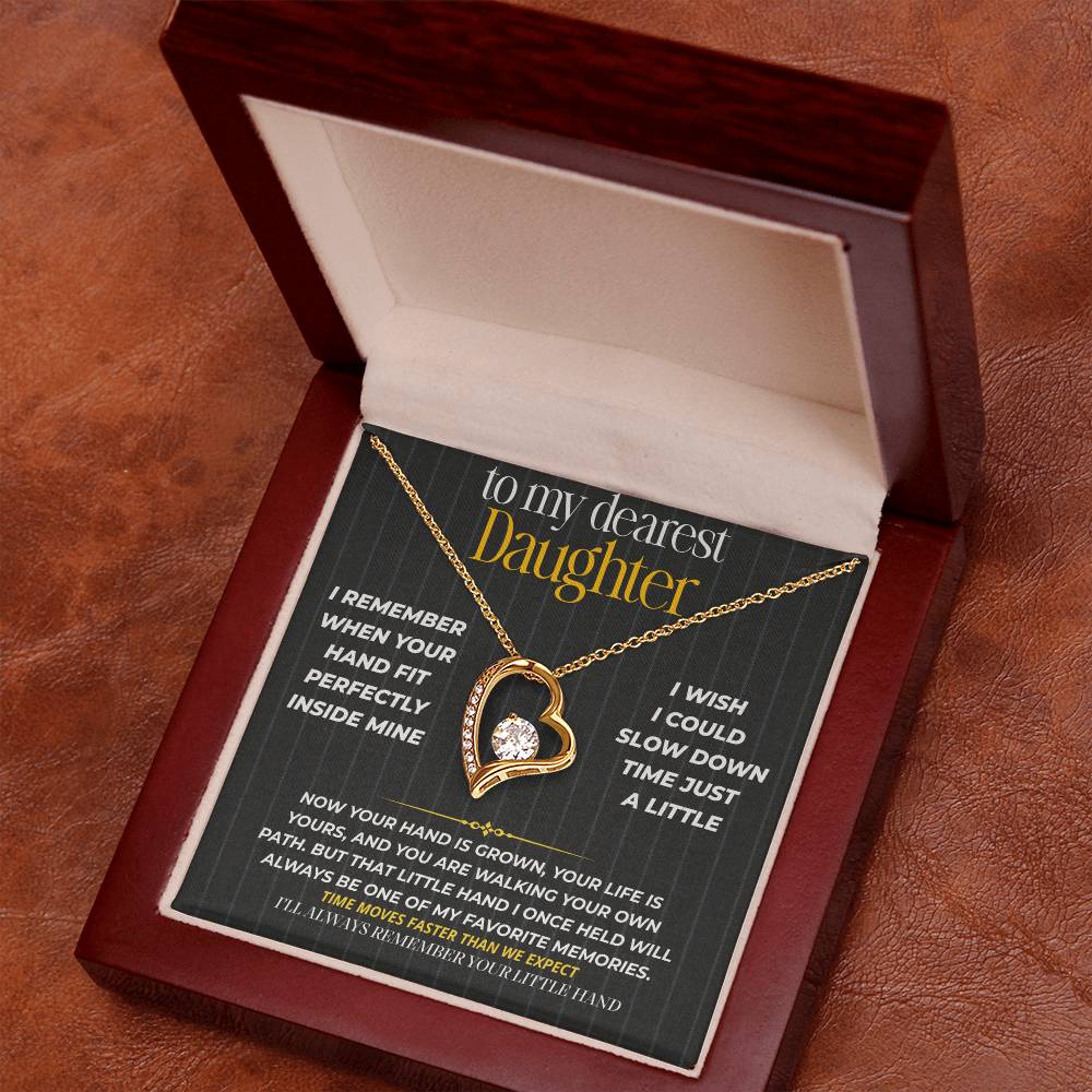 S265 - I’ll Always Remember Holding Your Little Hand – Forever Love Necklace From Dad