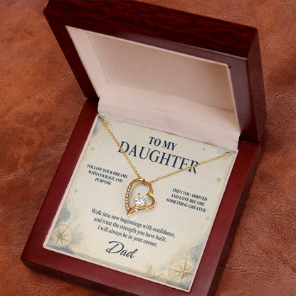 C84 - When You Feel Lost Remember The Love That Raised You Will Always Help Guide You Home - Forever Love Necklace