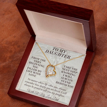 C181 - Let Your Heart Be Brave Your Dreams Be Big And Your Love For Yourself Be Strong - Forever Love Necklace