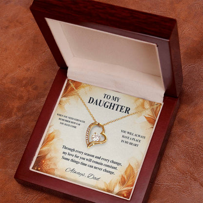 C58 - When You Need Strength Remember You Come From A Love That Never Gives Up On You - Forever Love Necklace