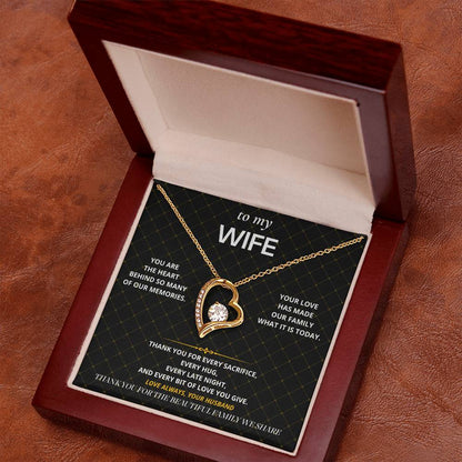 S67 - Thank You For Our Family – Forever Love Necklace From Husband