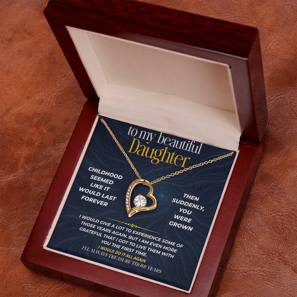 S275 - I’ll Always Treasure The Years We Had Together – Forever Love Necklace From Dad