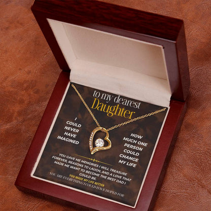 S253 - You Are The Daughter I Always Dreamed Of – Forever Love Necklace From Dad