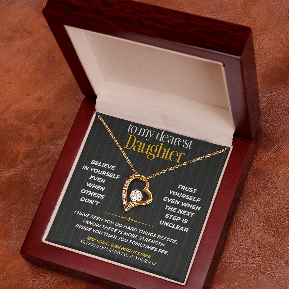 S261 - I Hope You Never Stop Believing In Yourself – Forever Love Necklace From Dad