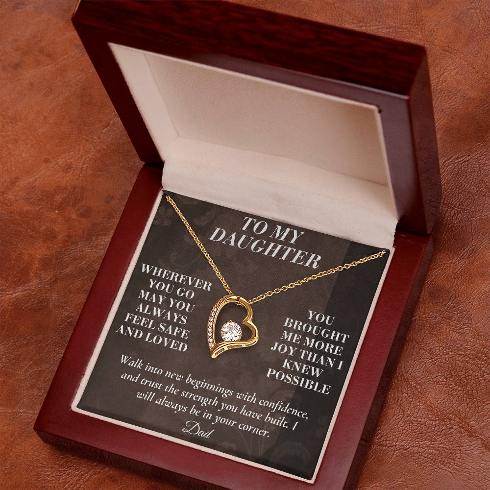 C164 - My Love Will Be Your Quiet Home Wherever Your Journey Takes You - Forever Love Necklace
